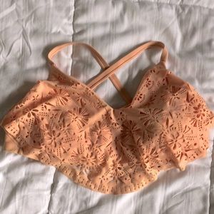 D/DD bikini top peach colored